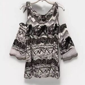 ANAC by Kimi Tunic Top Cold Shoulder XL EUC